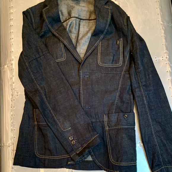 Armani Exchange Denim Blazer Sport Jacket - Picture 7 of 11